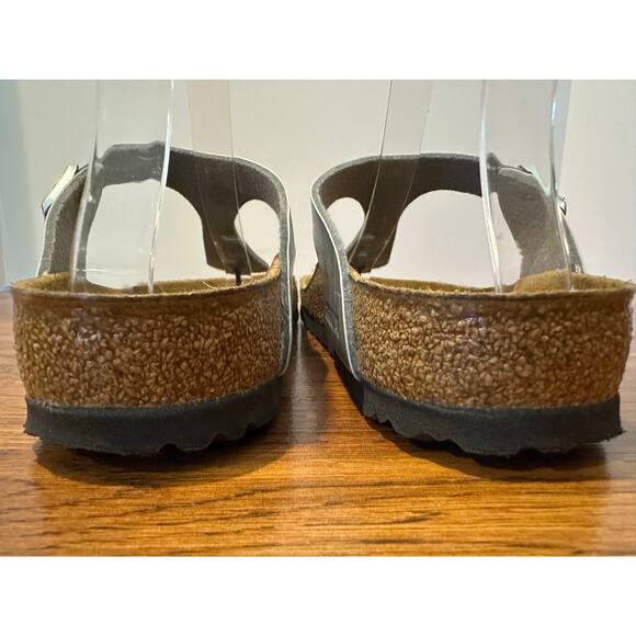 Birkenstock Gizeh Sandal Metallic Silver, Women's Size 37 Iconic Footwear - Picture 5 of 10